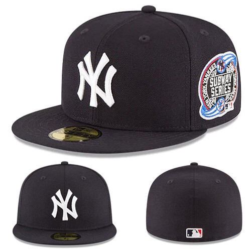 記念グッズ Y2K 07 MLB NEWYORK subwaySeries NAVY XXL New Era New York Yankees Fitted Hat 2000 Subway series