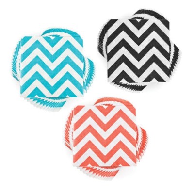 CAKEWALK BEVERAGE NAPKINS FOR WINE - COCKTAILS - 4 Cases - Chevron Multi-Color