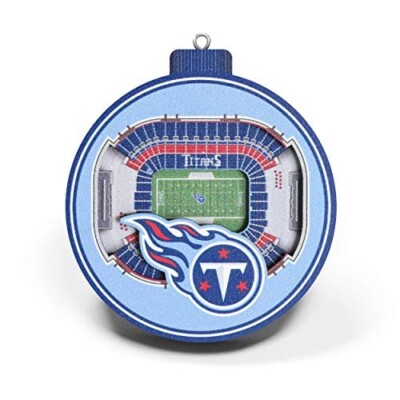 Tennessee Titans 3D Stadium Ornament, NFL Christmas