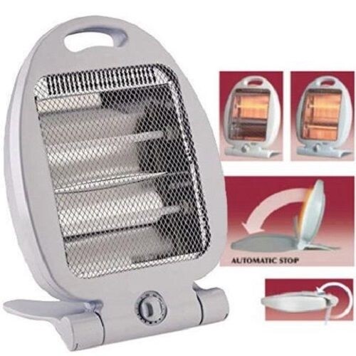 Stufa Elettrica Al Quarzo 400w 2 Elementi Radiatore Stufetta Casa Ufficio linq