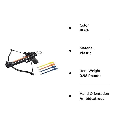 Crossbow 50 lb. Mini Pistol Hand Held Gun Archery Hunting Cross Bow w/5 Arrows