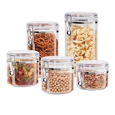 Brand New Oggi Clear Canister Food Storage Container Set, 5-Piece set