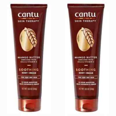 2 PACKS Of Cantu Skin Therapy Mango Butter Soothing Body Cream 8.5 oz