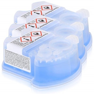 3 Braun Reinigungskartuschen zu Braun Rasierer Series 3, 5, 7 und 9