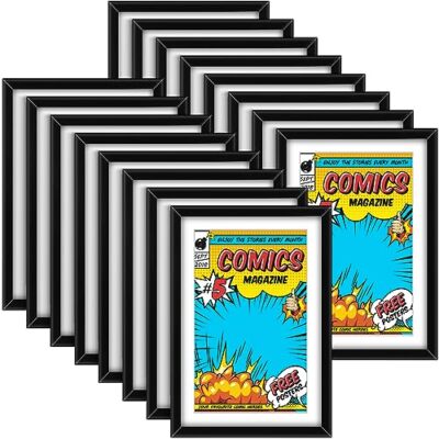 16 Pack Comic Book Frame Comic Book Wall Display Mounted Storage Picture Frames
