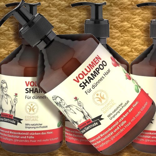 Oma Gertrude Volumenshampoo Weizen Haar Naturkosmetik Fülle Elastizität 500ml