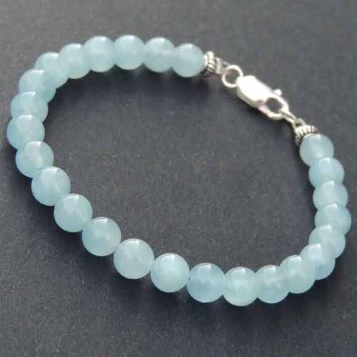 男士海蓝宝石纯银首饰