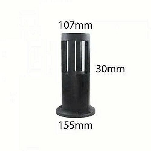 Lampada Da Terra Giardino Segnapasso Alluminio Nera 12W IP65 6500K ES59-NF uni 1
