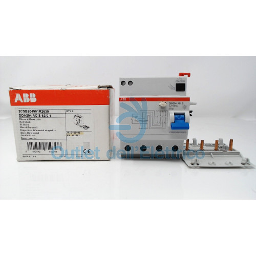 Abb Bloc DifféRentiel Dda204 Ac S 63a 100ma 4p B428103