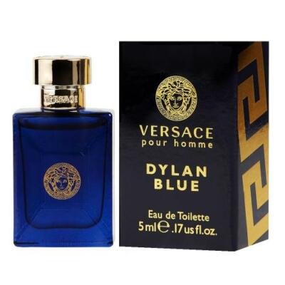 Versace Dylan Blue Pour Homme mini 0.17 oz  5ml Cologne for Men Brand New In Box