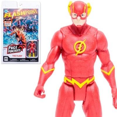 Flashpoint The Flash Page Punchers 3'' Action Figure with Comic