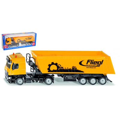 TRUCK WITH TIPPING TRAILER 1:50 Siku Industrial Means Die Cast Action Figure