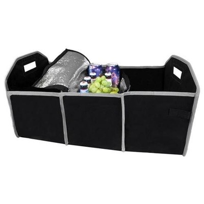 Etcbuys Car Trunk Organize 3-Compartment Cargo 6.4 Oz - Black
