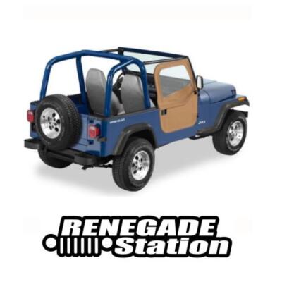 Jeep CJ7 CJ8 Wrangler YJ Porte Divisibili Supertop Sand Denim Bestop 80-95