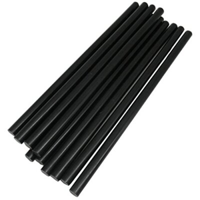 Pack of 50 Black 7mmx200mm - Hot Melt Glue Sticks Strips Melting Adhesive for...