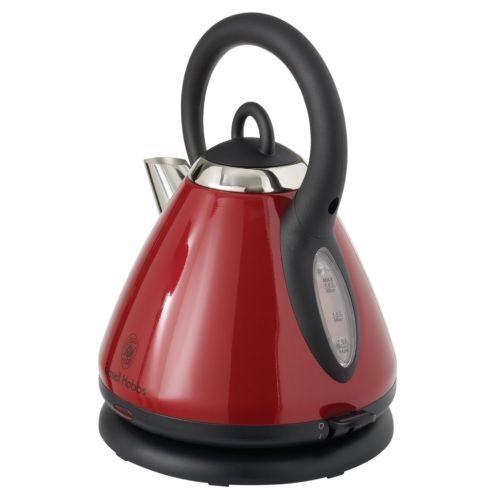 Russell Hobbs C550 Electric Tea Kettle Red Black White 2 Qt