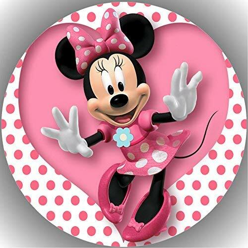 Tortenaufleger Geburtstag Party Tortenbild Fondant - Oblate Minnie Maus  P4