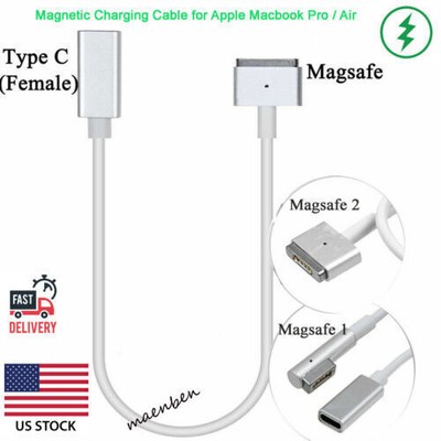 Type C to Magsafe1/2 charging Cable For MacBook working with USB-C Power Adapter