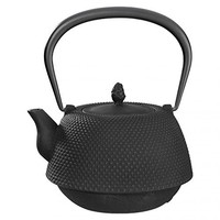 Iwachu - japanische Gusseisenkanne Nanbu 1l schwarz - Teekanne - Eisenkanne