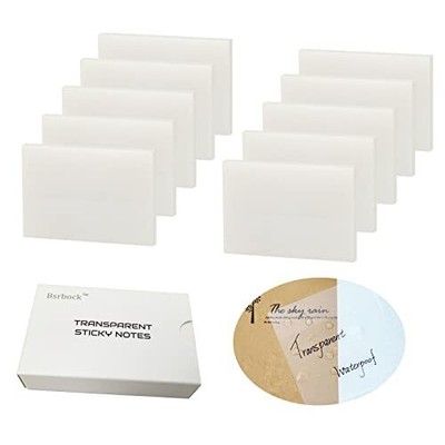 Transparent Sticky Notes 500 Sheets 1.5 x 2 in Clear Sticky Notes See Through...