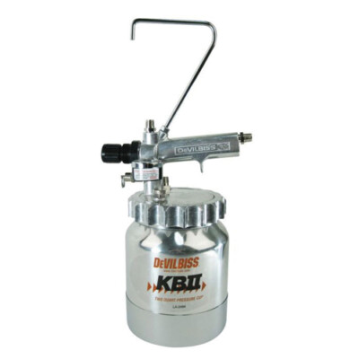 DeVilbiss 120033 KB-555 2 Quart Pressure Cup with Regulator, 0-30 PSI