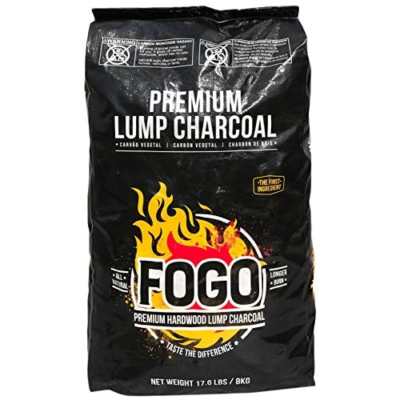 Fogo Premium Hardwood Lump Charcoal Black Bag, 17.6 Pounds