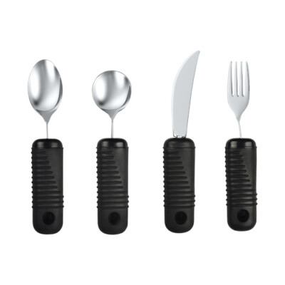 Make Eating Easier Big Grip Utensil Set Blue Jay Brand