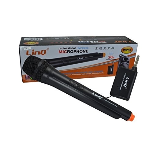 Microfono Professionale Wireless Dinamico Con Interruttore Senza Fili Linq W735