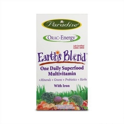Мультиварка Paradise Herbs Earths Blend с добавлением железа, 30 капсул