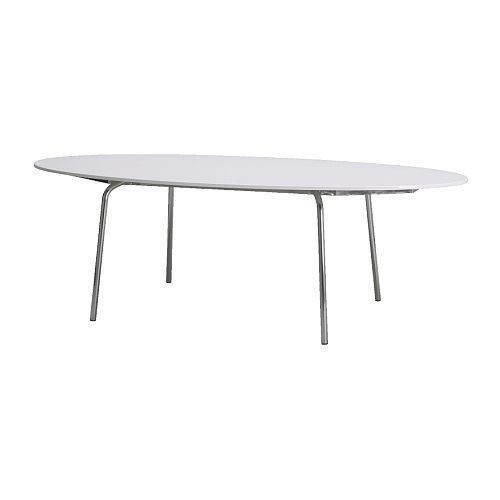 IKEA large white oval table GIDEA seats 68 in West End, Edinburgh