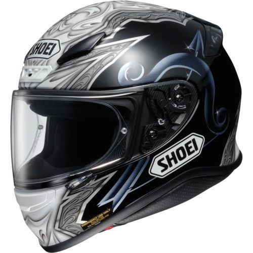 Motorcycle Helmet Shoei Rf 1200 Skull Shoei RF-1200 Brigand/Black/Skull  Rose Full Face Helmet/