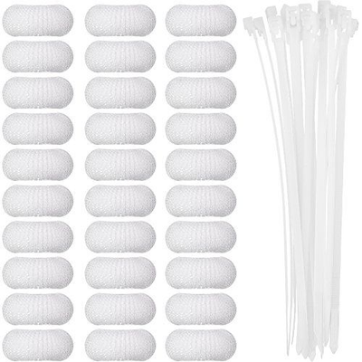 Sumind 30 Pack Nylon Lint Trap Washing Machine 60 Piece Set, White