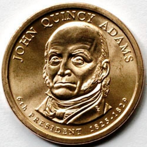 USA 1 dollar 2008 President N6 John Quincy Adams mint D UNC