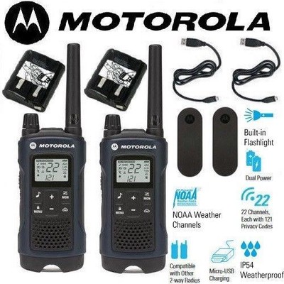 Motorola Talkabout T460 Walkie Talkie Set 35 Mile Two Way Radio Vibrate LED Ivox. Buy it now for 79.0