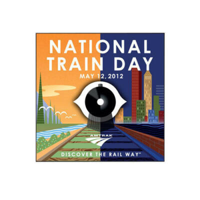 Amtrak Collector Edition 2012 National Train Day Die Struck Lapel Hat Pin