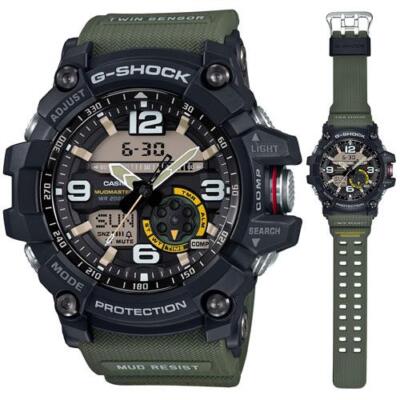 Pre-owned G-shock Casio  Gg-1000-1a3jf Master Of Land Mudmaster Men's Watch Green Digital