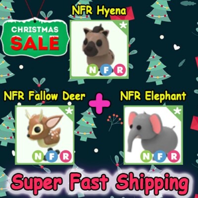 NFR Hyena/ NFR Fallow Deer/ NFR Elephant -  Adopt Your Pet from Me - The Cheap!