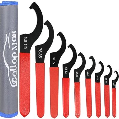 9Pcs Coilover Spanner Wrench Set Universal Spanner Wrenches Motorcycle Shock ...