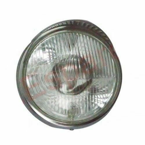 Fits Royal Enfield Classic Early Model Headlamp Assembly Steel Chrome + Shade  