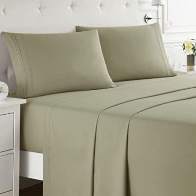 Nestl Split King Sheets Sets for Adjustable Bed - 5 Piece Split King Sheet Set,
