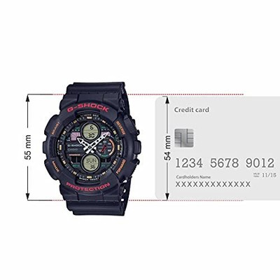 Pre-owned Casio G-shock Men Black Dial Analog-digital Ga-140-1a4dr ( G976 )