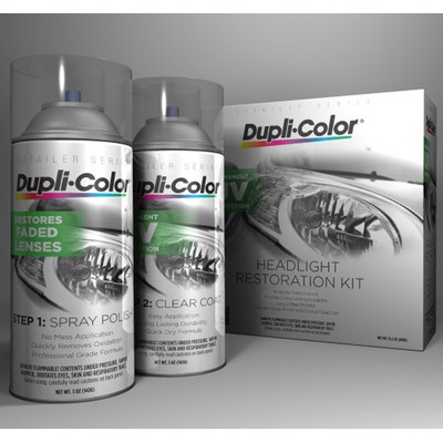 Dupli-Color HLR100 Headlight Restore Restoration and UV Coating Spray Kit Dupli-Color HLR100 Headlight Restore Restoration and UV Coating Spray Kit
