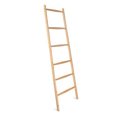 Ladder Wooden Rack Rail Blanket Towel Clothes Linen Railing 