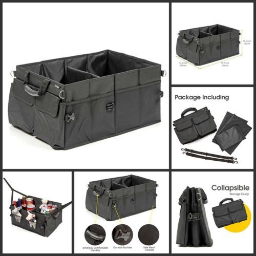 Tbest 2 Pezzi Borse Portaoggetti Per Roll Bar - Organizer Da Bagagliaio In Tessuto Oxford Impermeabile Per Jeep 2007-2016 - 2