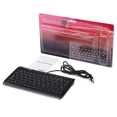 Super Mini Wired Keyboard Full Size 78 Keys Keypad Small Portable