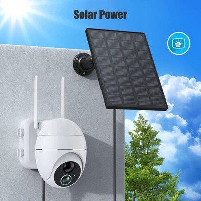 3W 5V Solar Panel power for Security Camera Outdoor Charger with Micro USB Cable