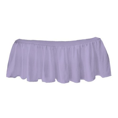 Solid Ruffled Round Crib Skirt, Lavender