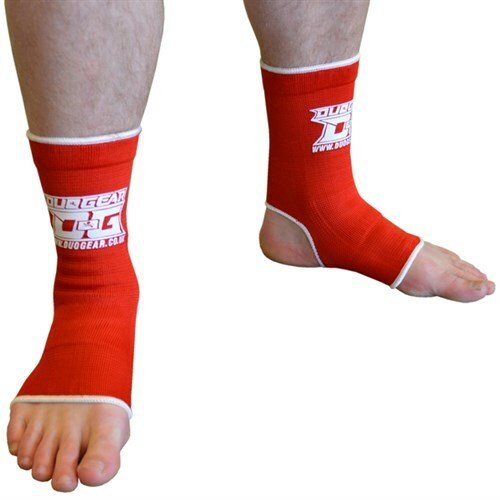RED THAI BOXE KICK BOXING MARTIAL ARTS FOOT ANKLETS ANKLE SUPPORTS