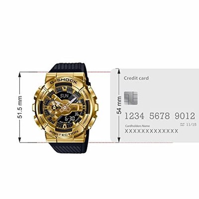 Pre-owned Casio G-shock Analog-digital Gold Dial Men Gm-110g-1a9dr ( G1053 )