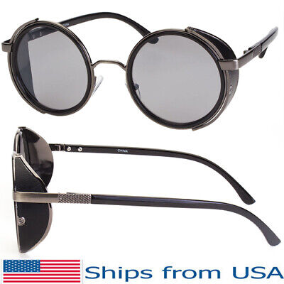 Vintage Retro Mirror Round Sunglasses Goggles Steampunk Punk Sun Glasses Classic